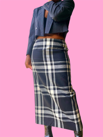 Plaid Maxi Skirt