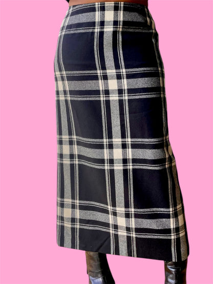 Plaid Maxi Skirt