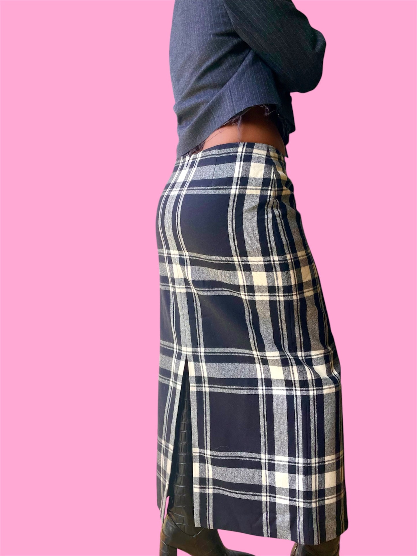 Plaid Maxi Skirt